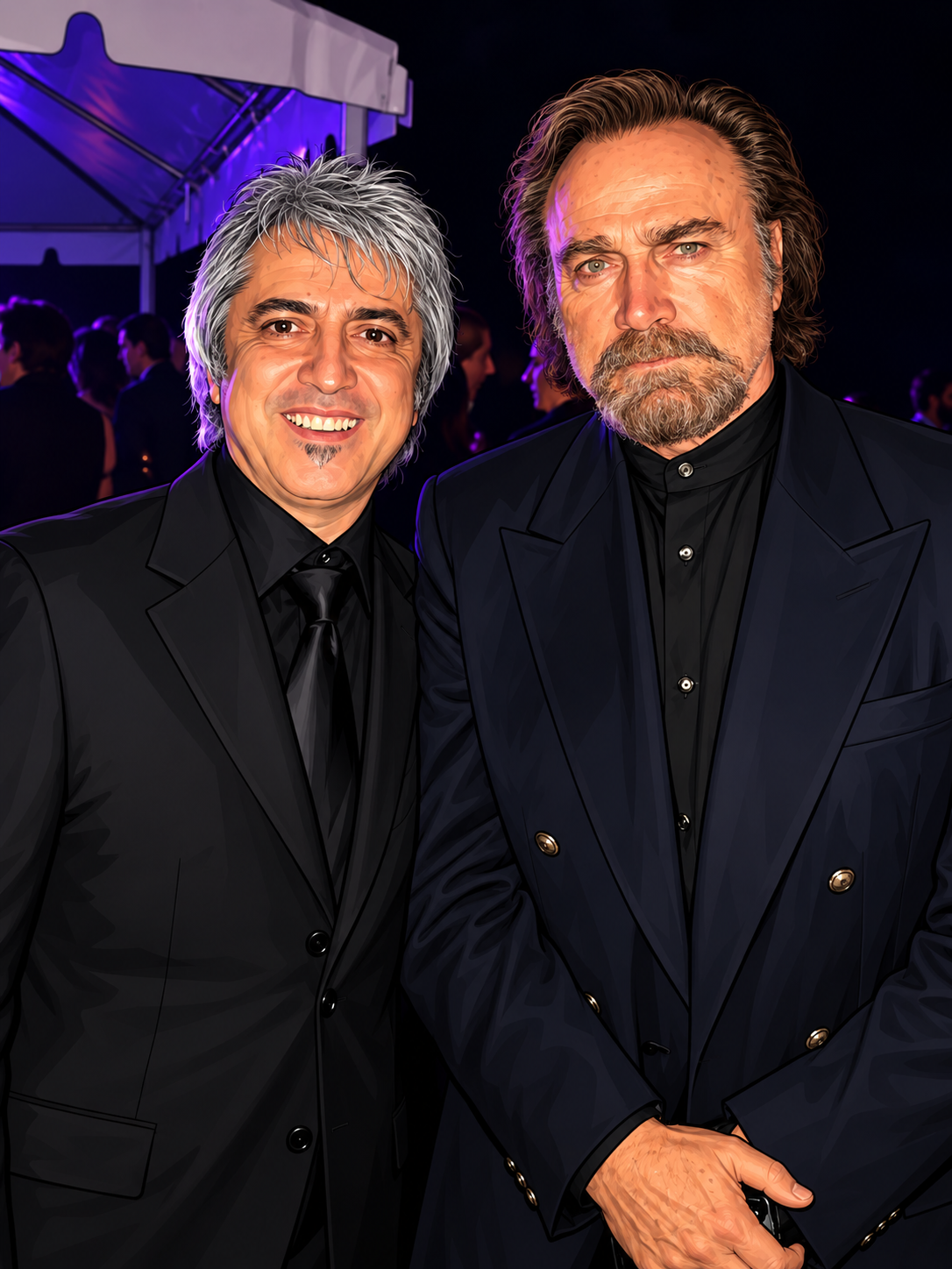 Franco Nero and Boris Acosta artistic image